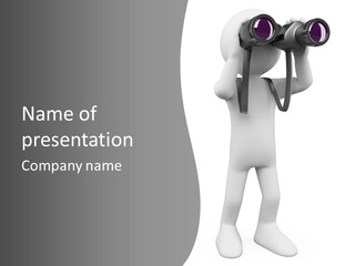 Explore Guy Image PowerPoint Template