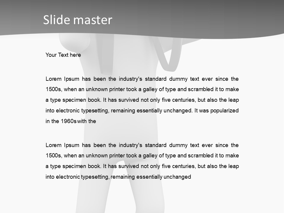 Explore Guy Image PowerPoint Template