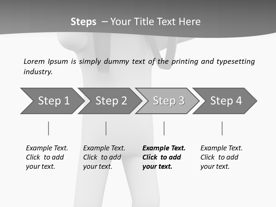 Explore Guy Image PowerPoint Template