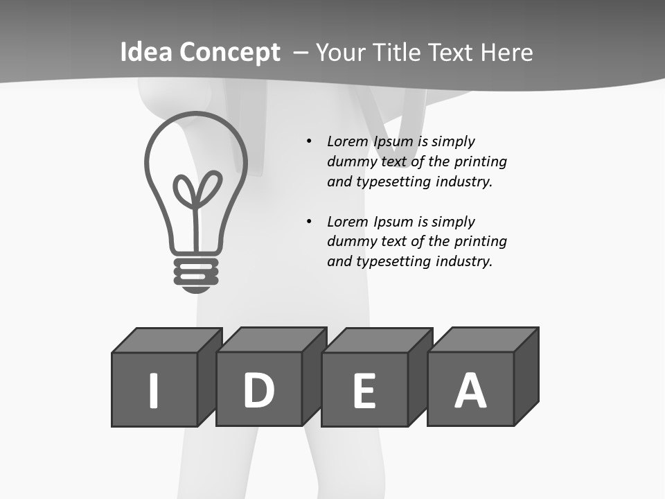 Explore Guy Image PowerPoint Template