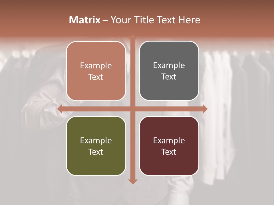 Sell White Waistcoat PowerPoint Template