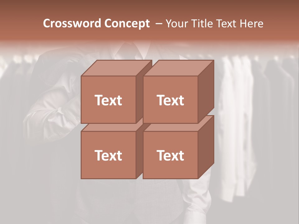 Sell White Waistcoat PowerPoint Template