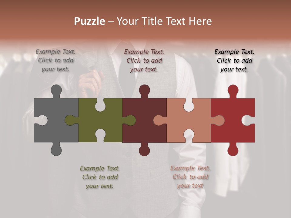 Sell White Waistcoat PowerPoint Template