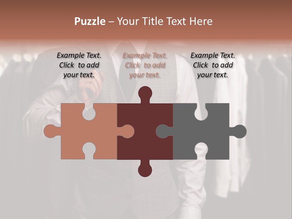 Sell White Waistcoat PowerPoint Template