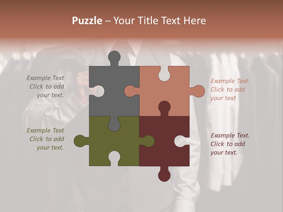 Sell White Waistcoat PowerPoint Template