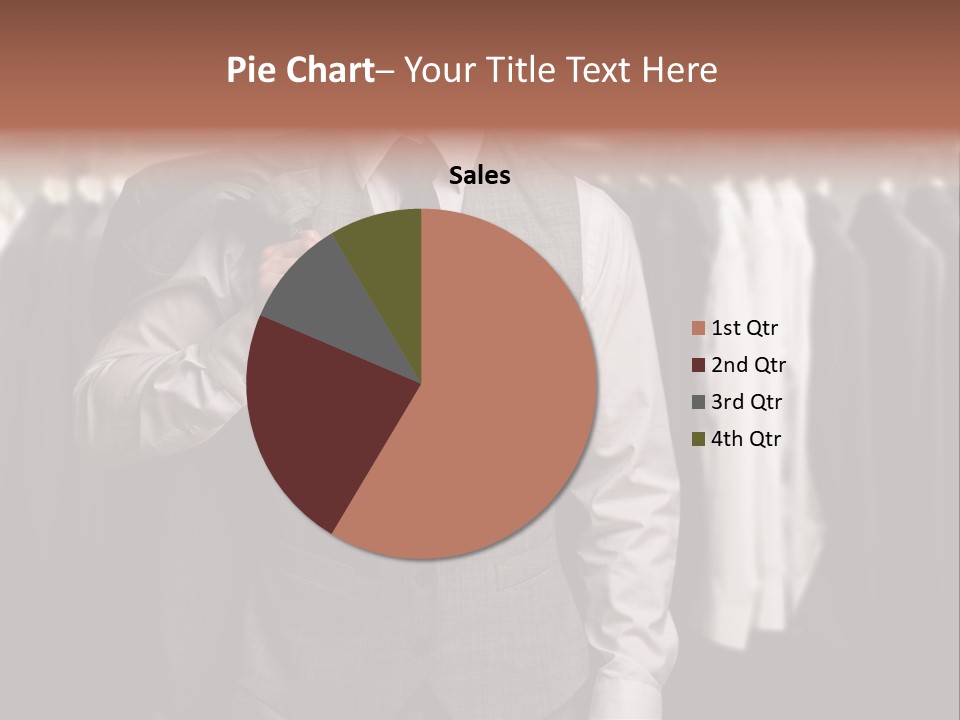 Sell White Waistcoat PowerPoint Template