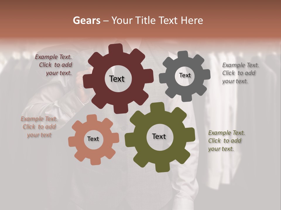 Sell White Waistcoat PowerPoint Template