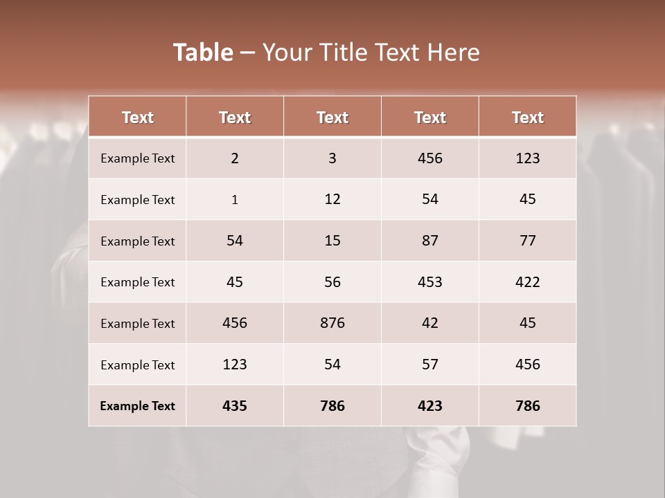 Sell White Waistcoat PowerPoint Template