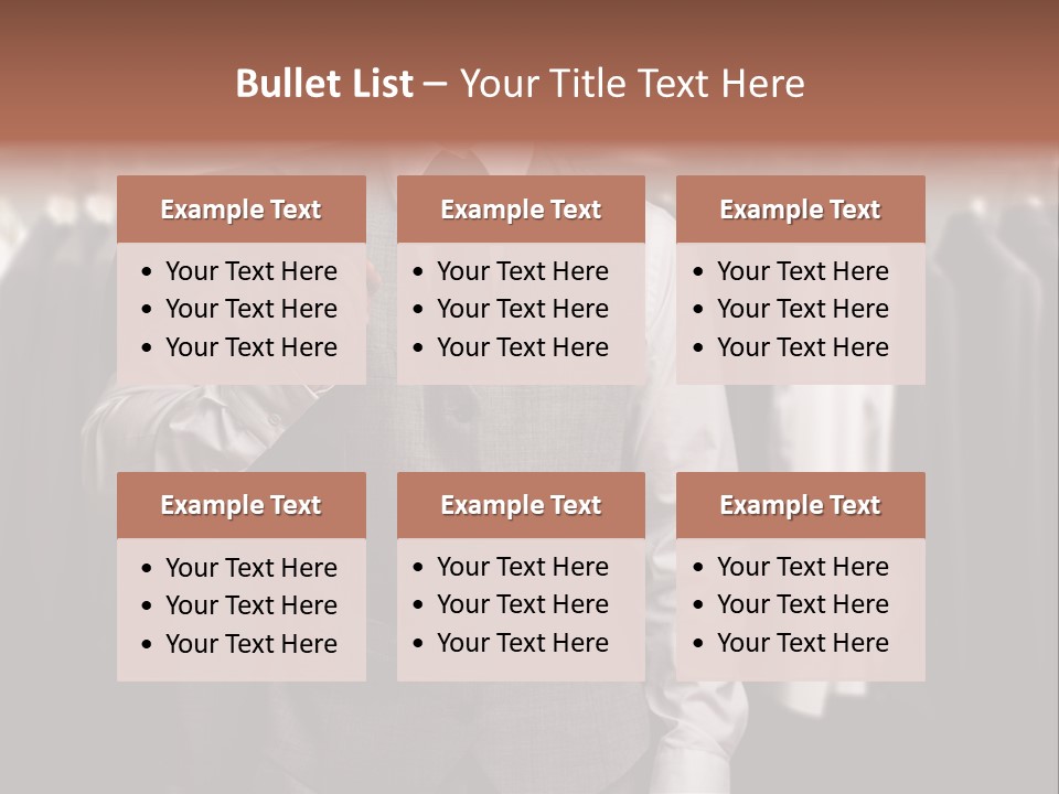 Sell White Waistcoat PowerPoint Template