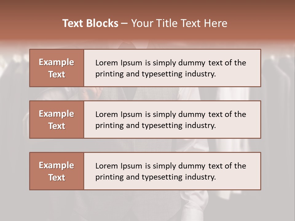 Sell White Waistcoat PowerPoint Template