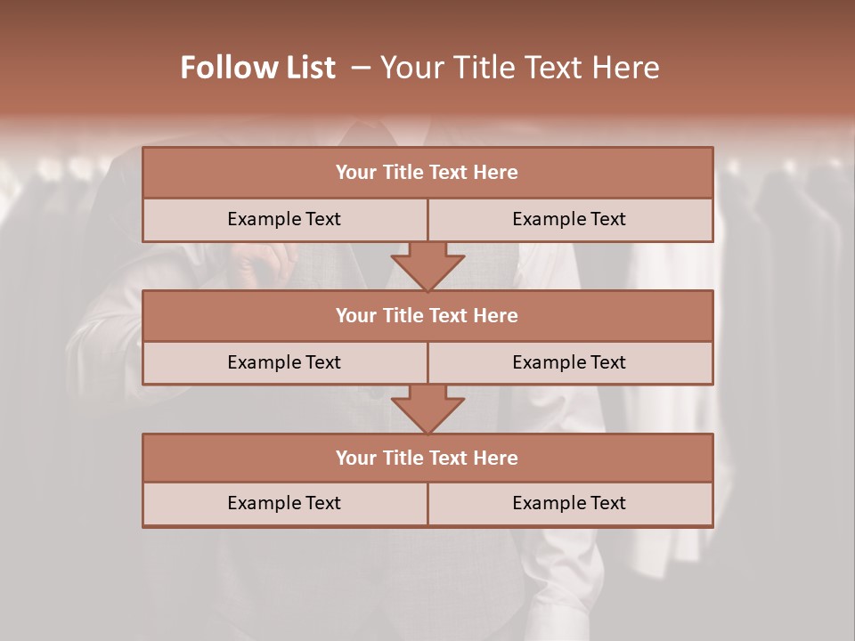 Sell White Waistcoat PowerPoint Template