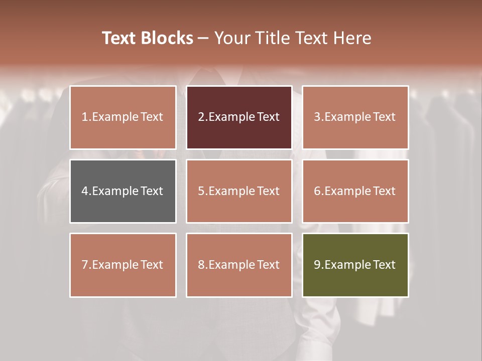 Sell White Waistcoat PowerPoint Template