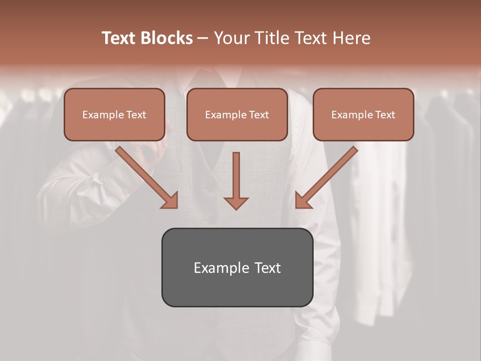 Sell White Waistcoat PowerPoint Template