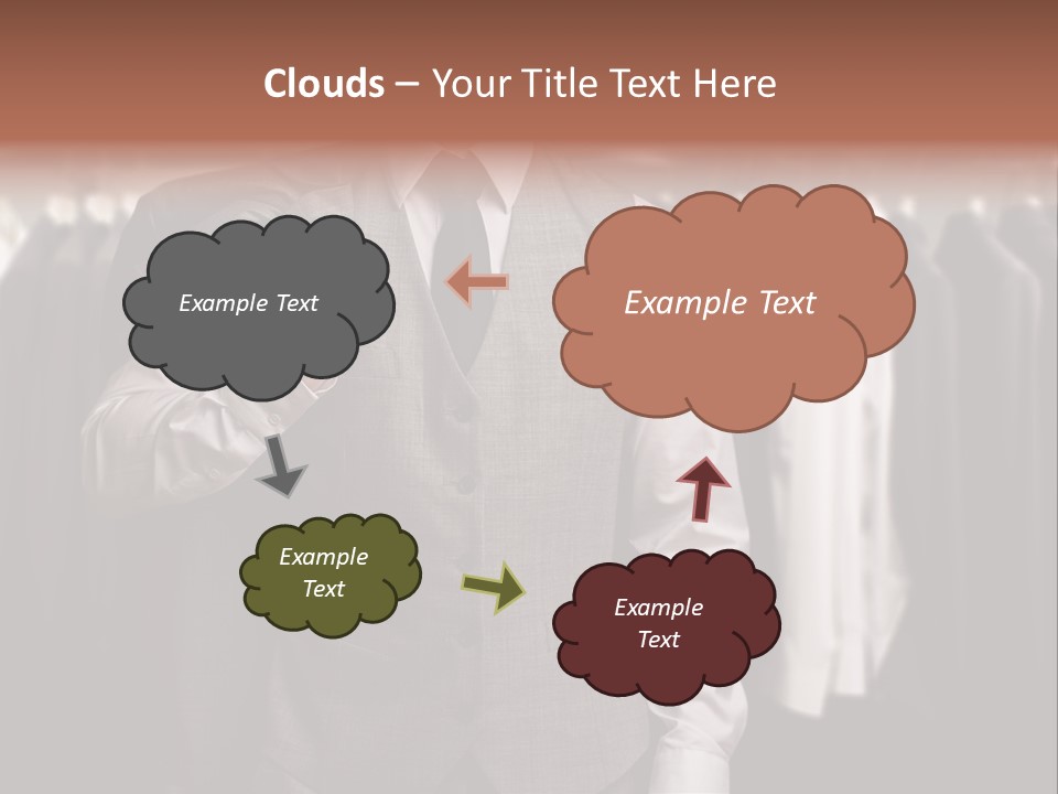 Sell White Waistcoat PowerPoint Template