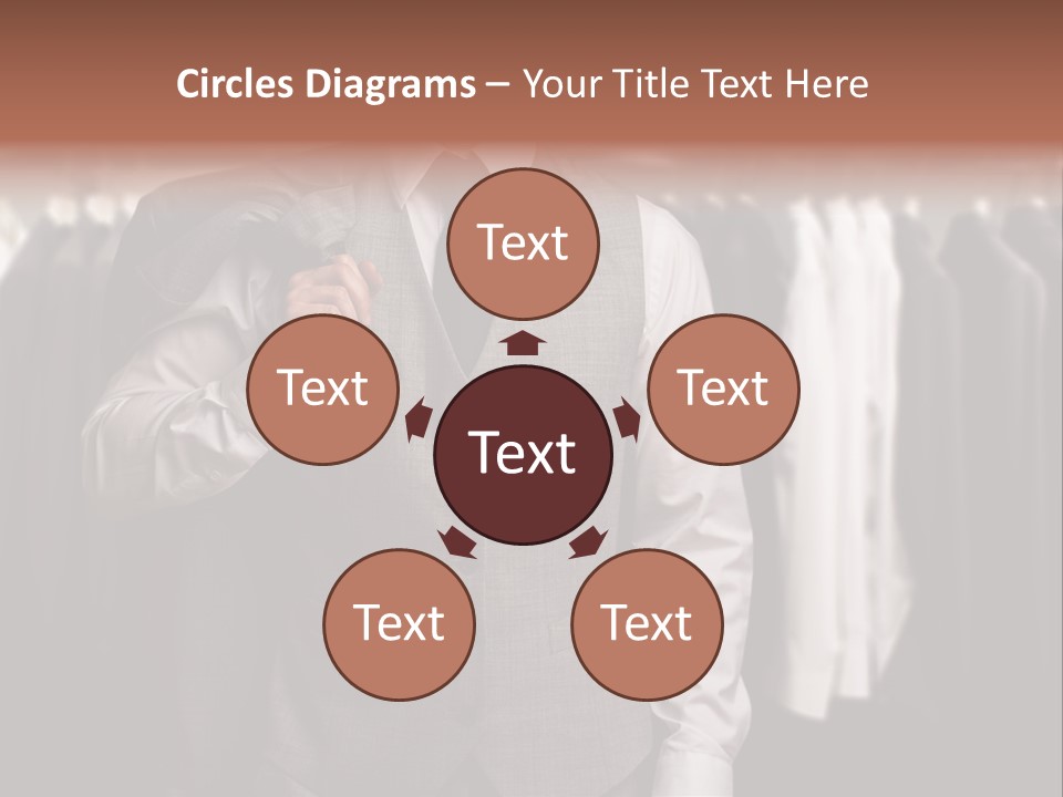 Sell White Waistcoat PowerPoint Template