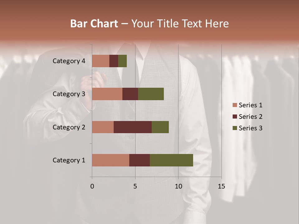 Sell White Waistcoat PowerPoint Template