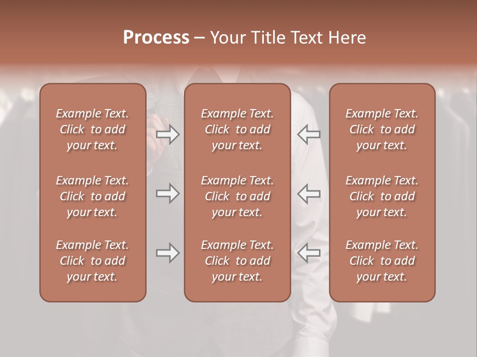 Sell White Waistcoat PowerPoint Template