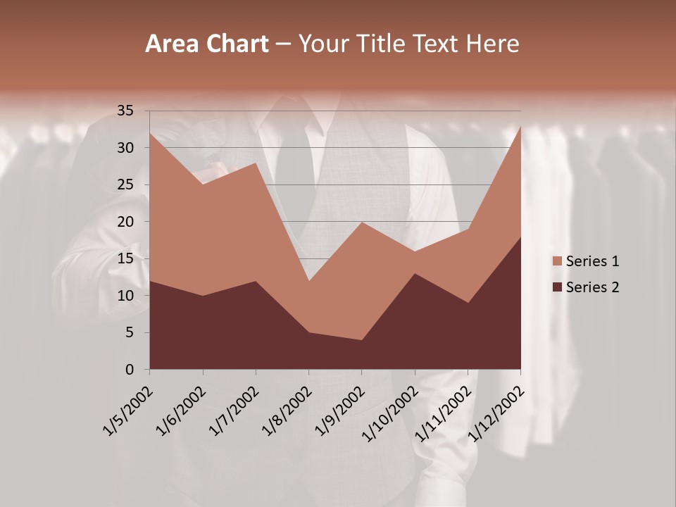 Sell White Waistcoat PowerPoint Template