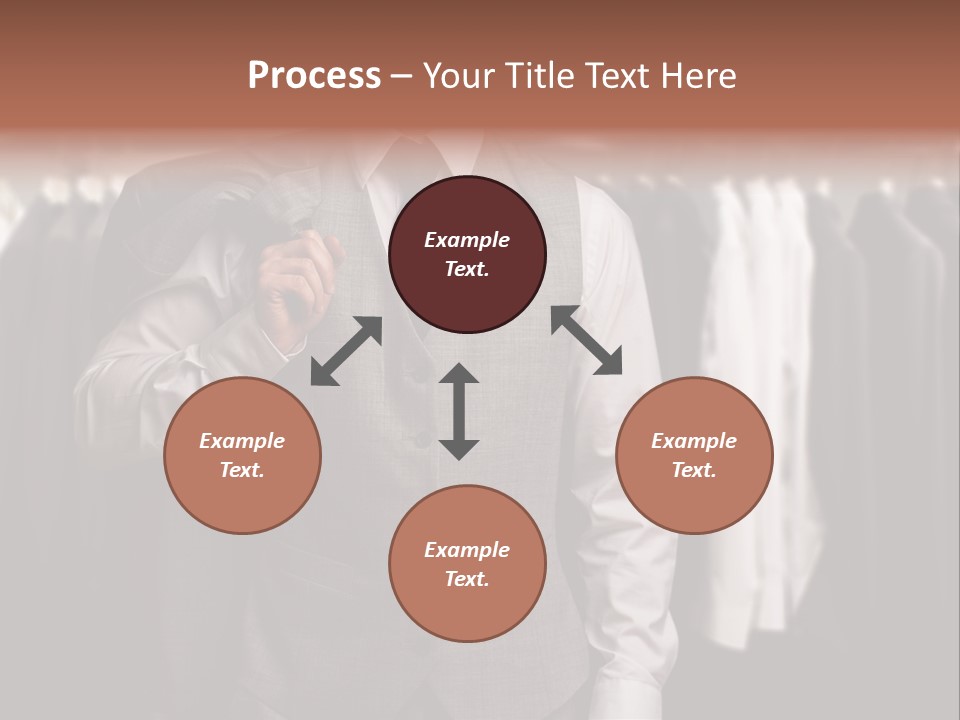 Sell White Waistcoat PowerPoint Template