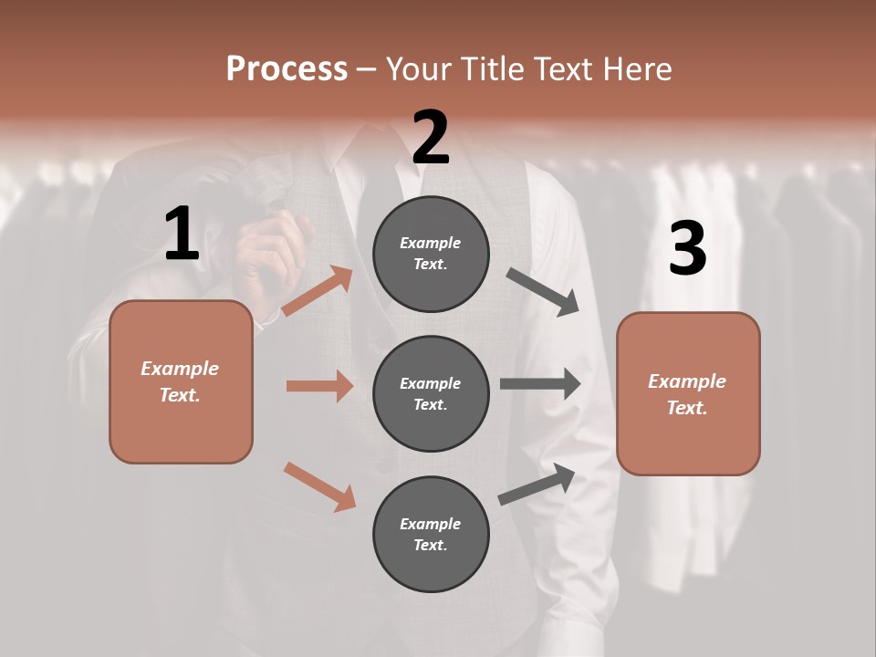 Sell White Waistcoat PowerPoint Template