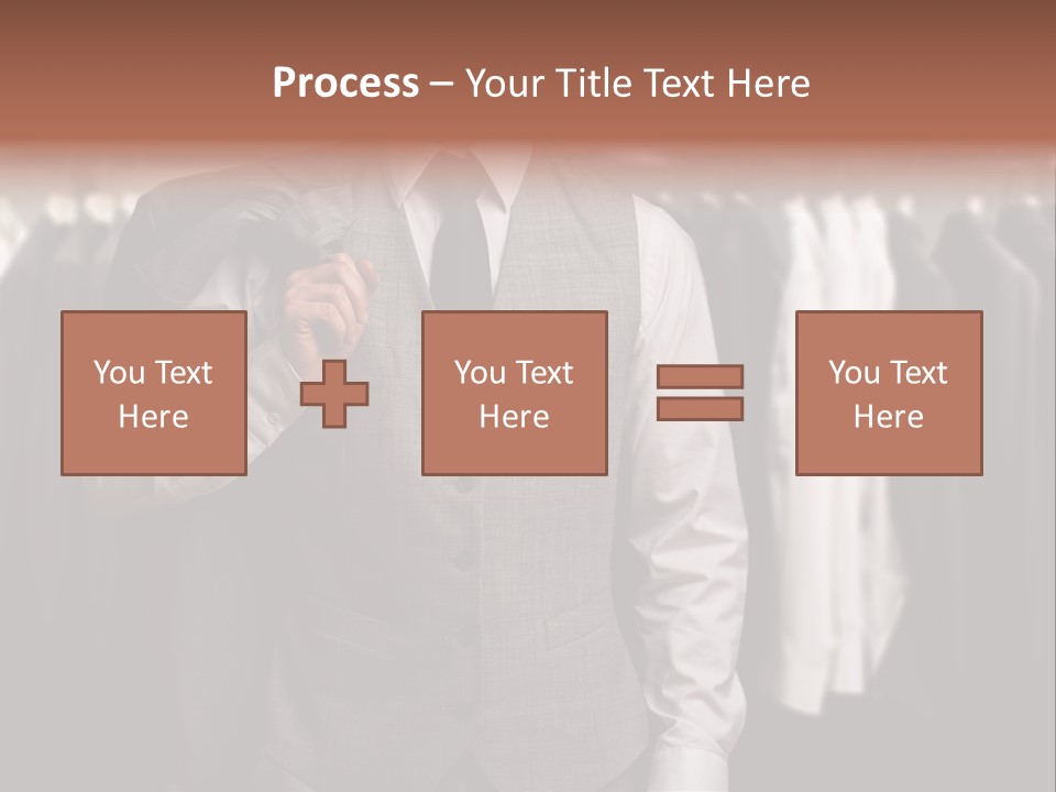 Sell White Waistcoat PowerPoint Template