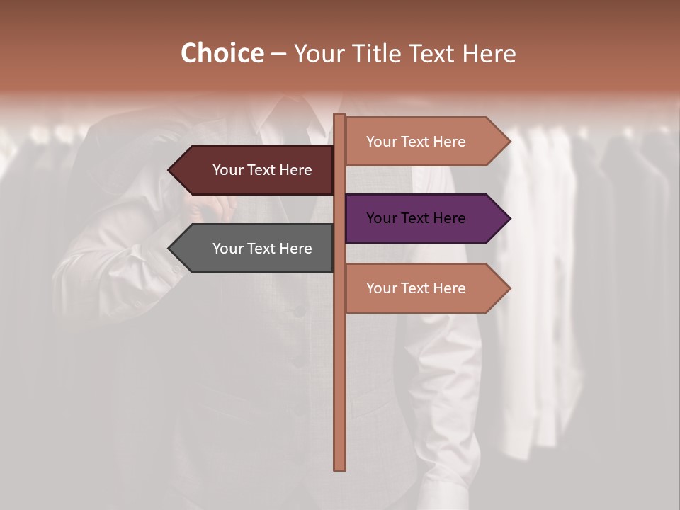 Sell White Waistcoat PowerPoint Template