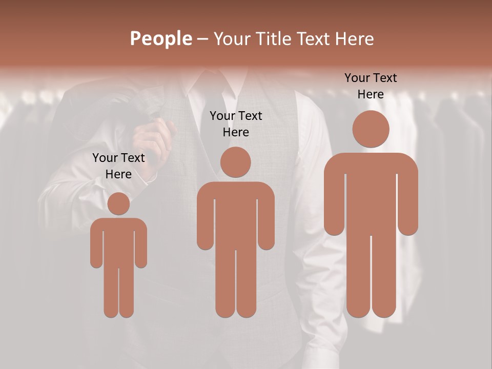 Sell White Waistcoat PowerPoint Template