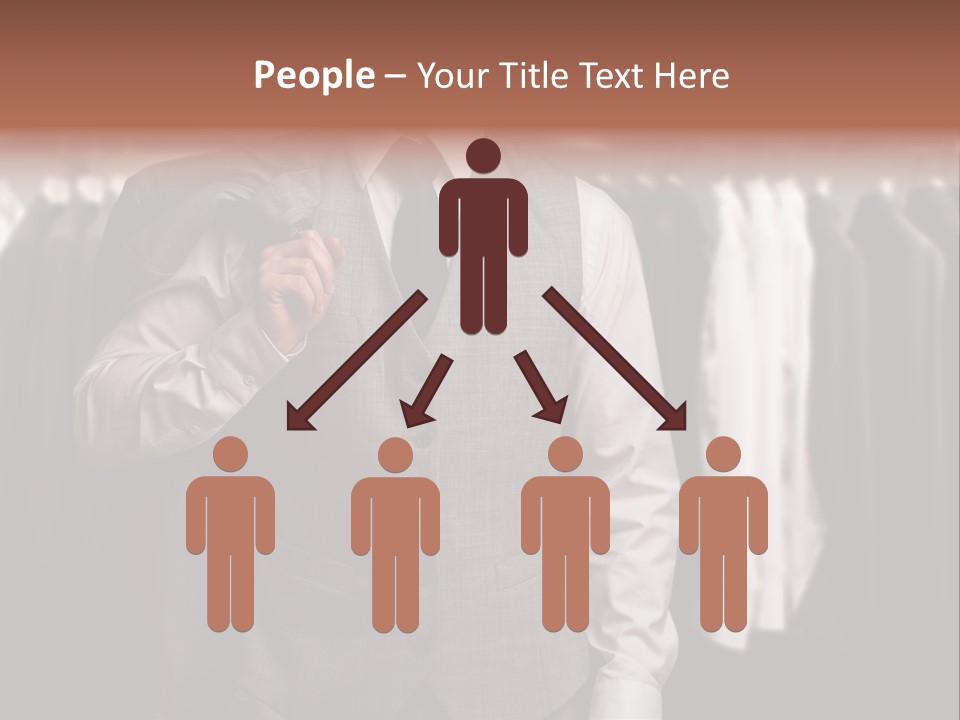 Sell White Waistcoat PowerPoint Template