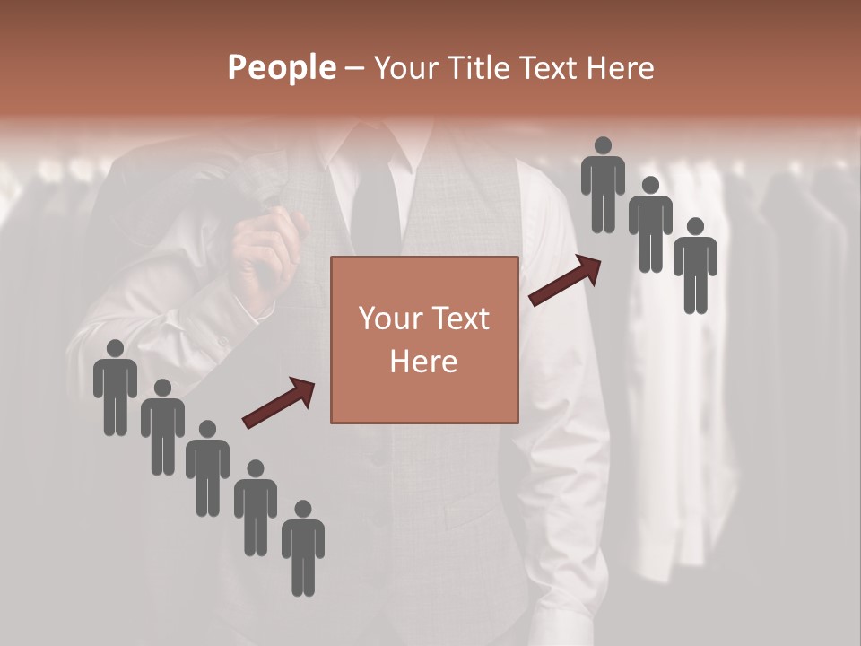 Sell White Waistcoat PowerPoint Template