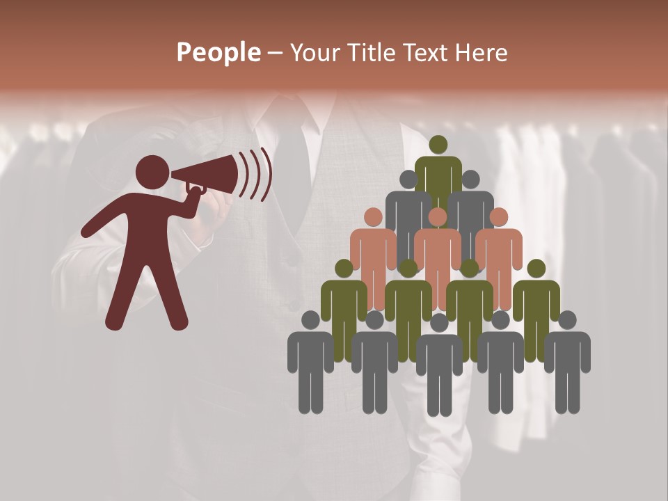 Sell White Waistcoat PowerPoint Template