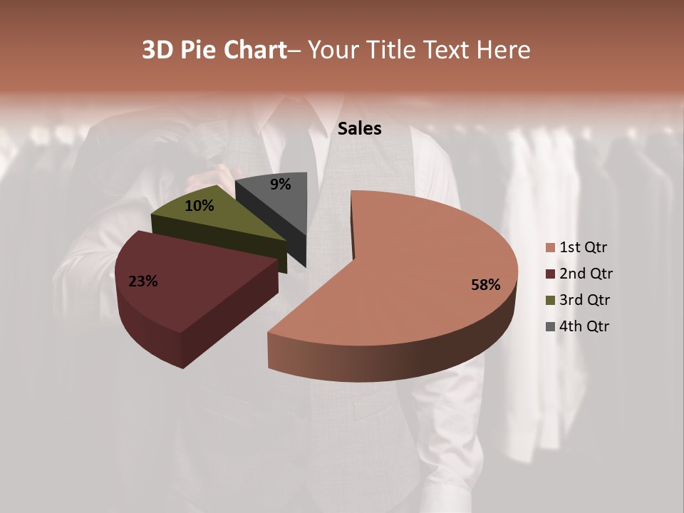 Sell White Waistcoat PowerPoint Template