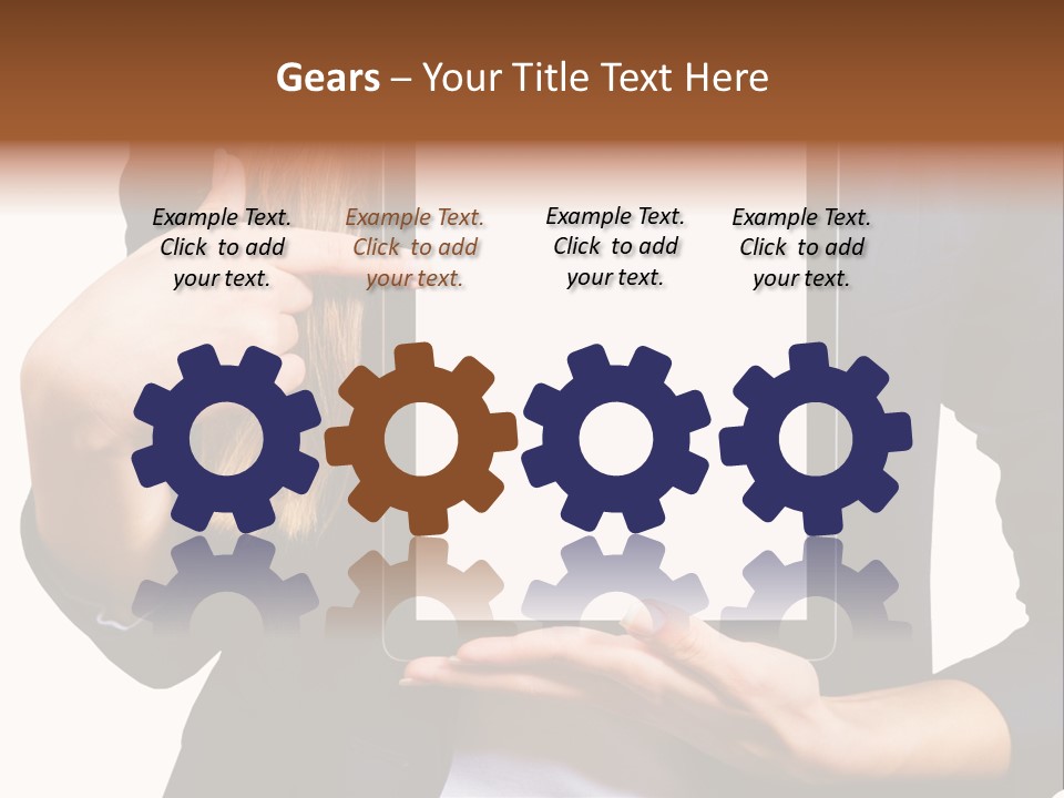 Innovation Apple Pointing PowerPoint Template