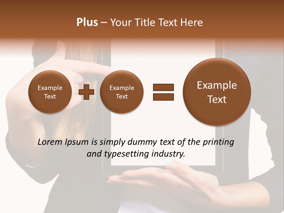 Innovation Apple Pointing PowerPoint Template