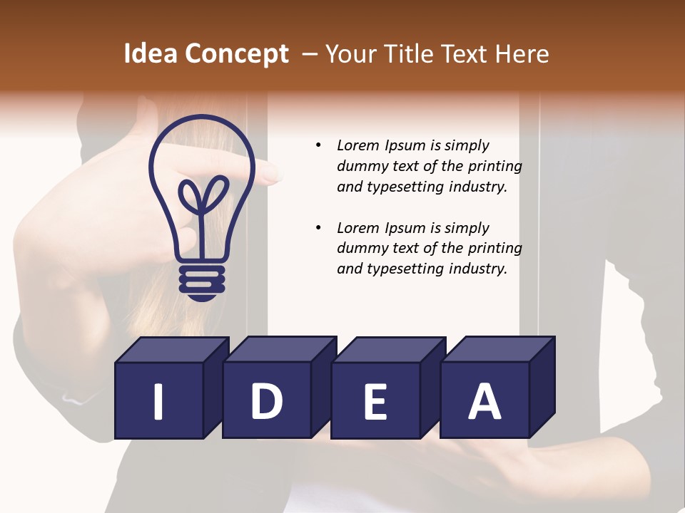 Innovation Apple Pointing PowerPoint Template