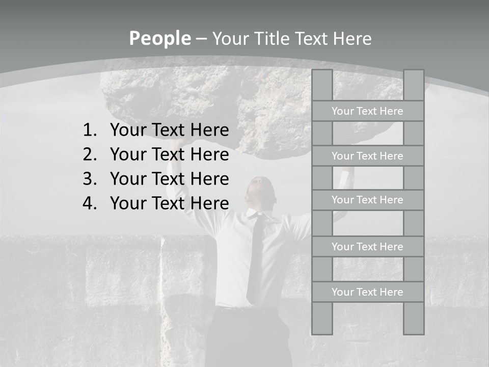 Mass Man Burden PowerPoint Template