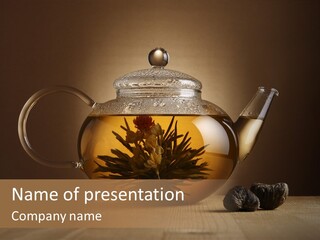 Herbal Cafe Silence PowerPoint Template