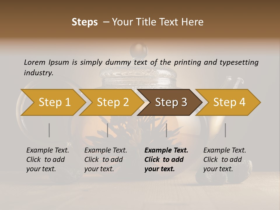 Herbal Cafe Silence PowerPoint Template