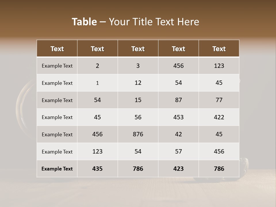 Herbal Cafe Silence PowerPoint Template