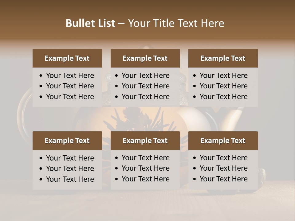 Herbal Cafe Silence PowerPoint Template
