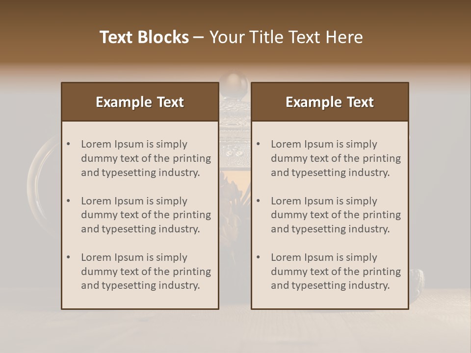 Herbal Cafe Silence PowerPoint Template