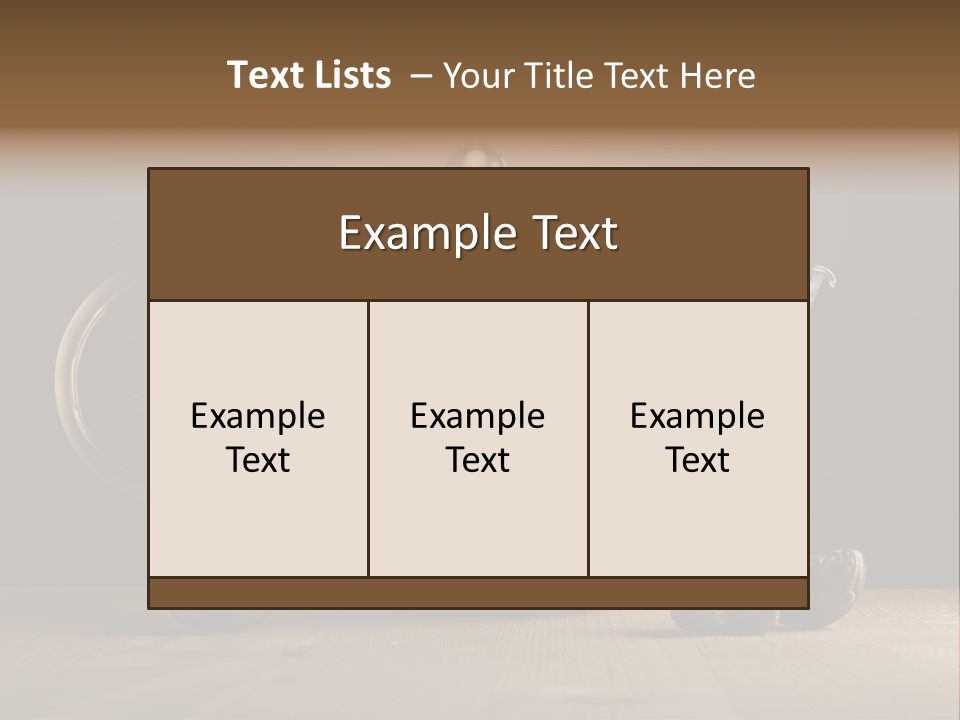 Herbal Cafe Silence PowerPoint Template