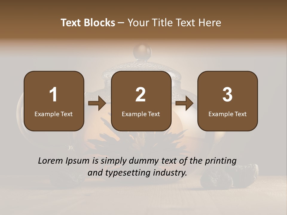 Herbal Cafe Silence PowerPoint Template