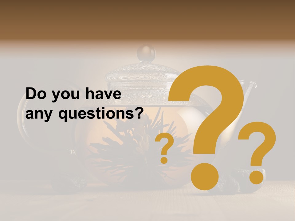 Herbal Cafe Silence PowerPoint Template