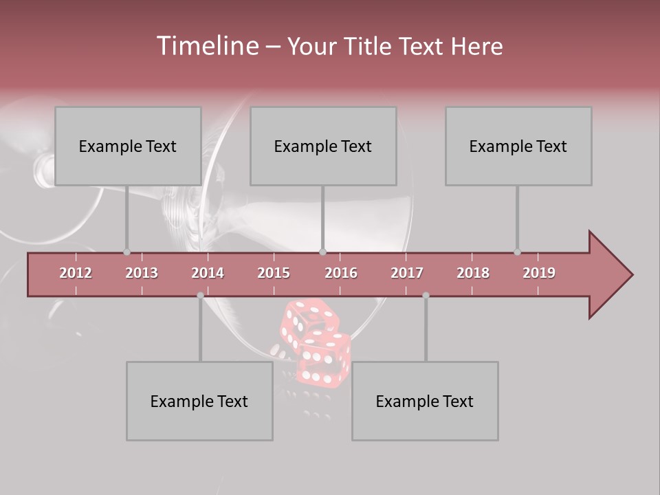 Bubble Anniversary Fizz PowerPoint Template