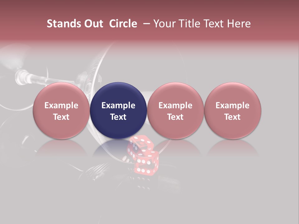 Bubble Anniversary Fizz PowerPoint Template