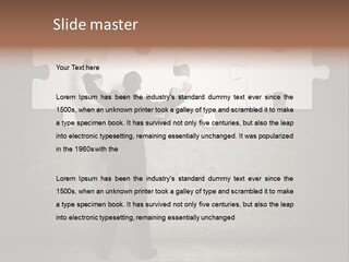 Caucasian Part Successful PowerPoint Template