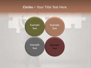 Caucasian Part Successful PowerPoint Template