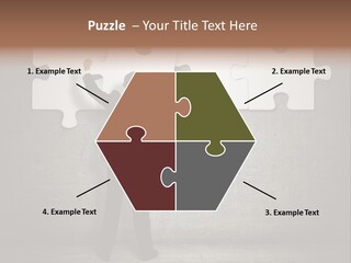 Caucasian Part Successful PowerPoint Template
