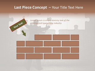 Caucasian Part Successful PowerPoint Template