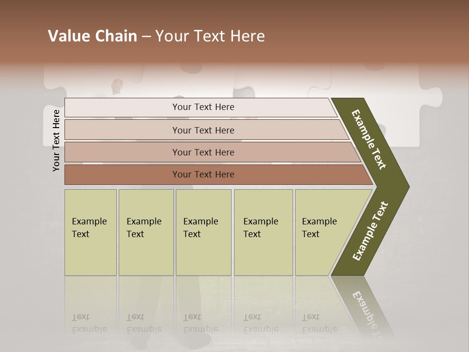 Caucasian Part Successful PowerPoint Template